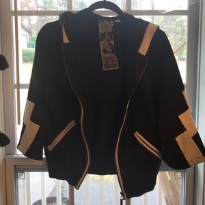 L.A.M.B. Zip up bell sleeve hoodie